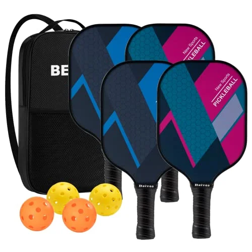 Pickleball Paddle Set — Red&Blue